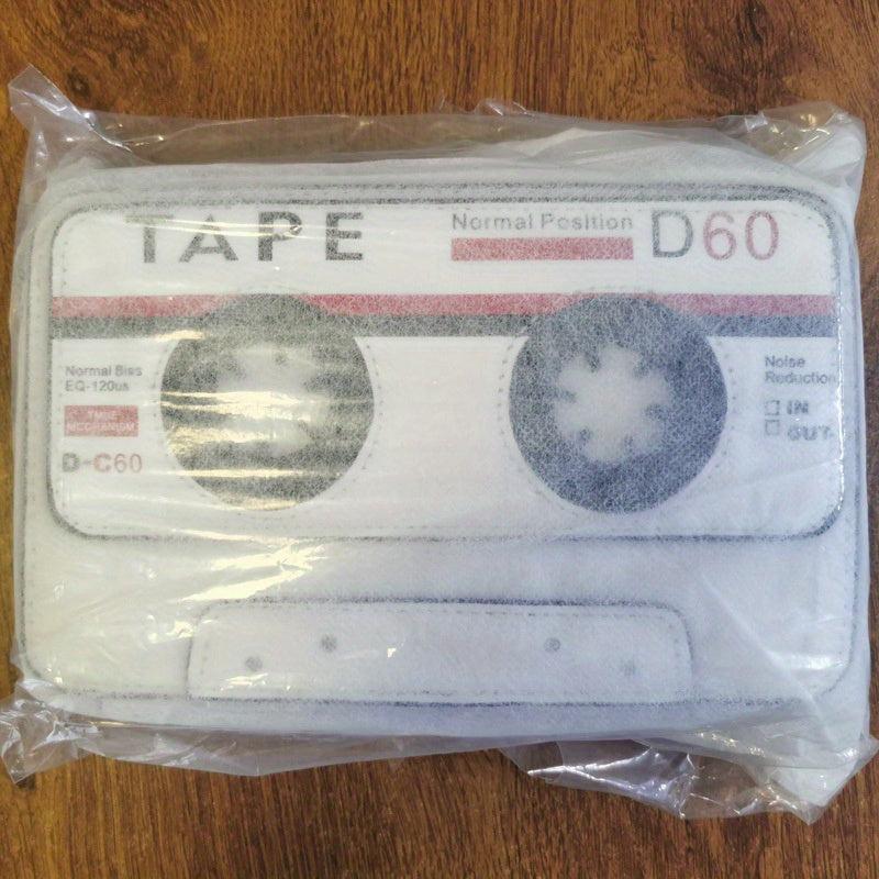 Audio Tape Shaped Zipper Shoulder Bag Crossbody Bag