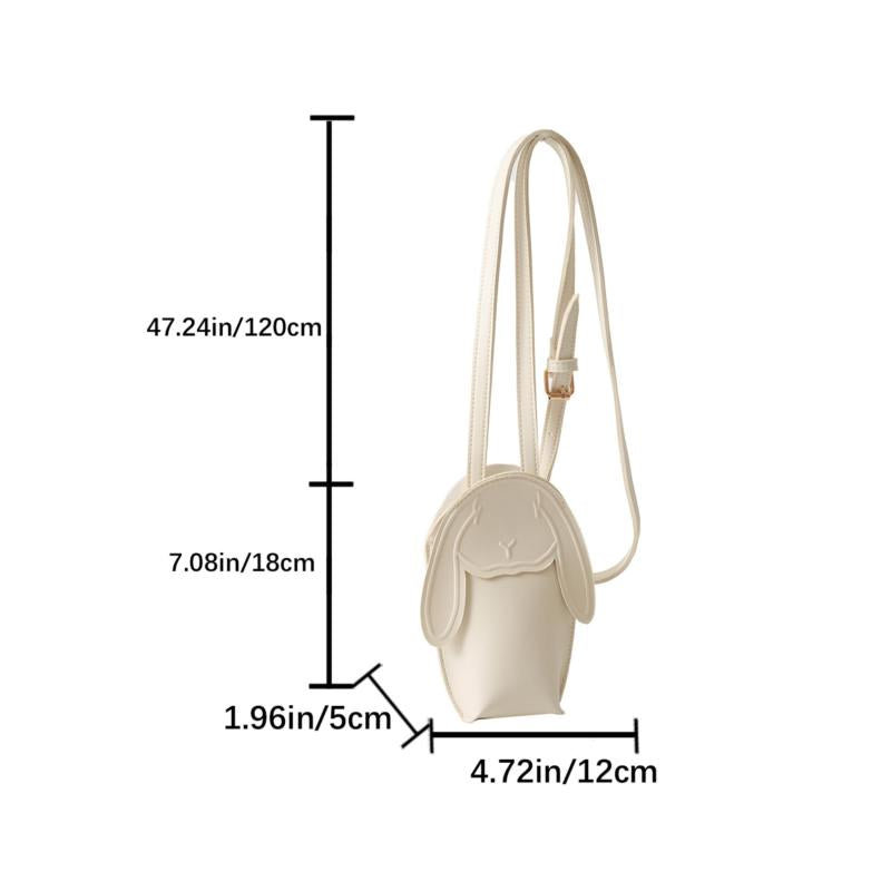 Rabbit Shoulder Bag Mini Crossbody Bag Adjustable Strap