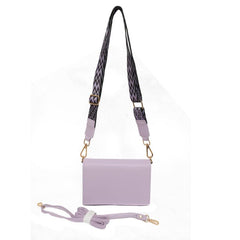Solid Shoulder Bag Crossbody Bag Geometric Pattern Strap
