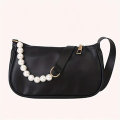 Faux Pearl Chain Shoulder Bag Women's Handbag