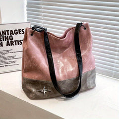 Vintage Matching Tote Bag w/ Detachable Shoulder Strap