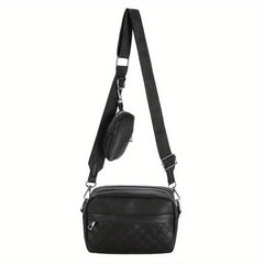Argyle Quilted Crossbody Bag Small Square Mobile Phone Bag Women's Shoulder Bag
