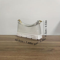 Niche Baguette Bag Solid Shoulder Bag All Match Underarm Bag