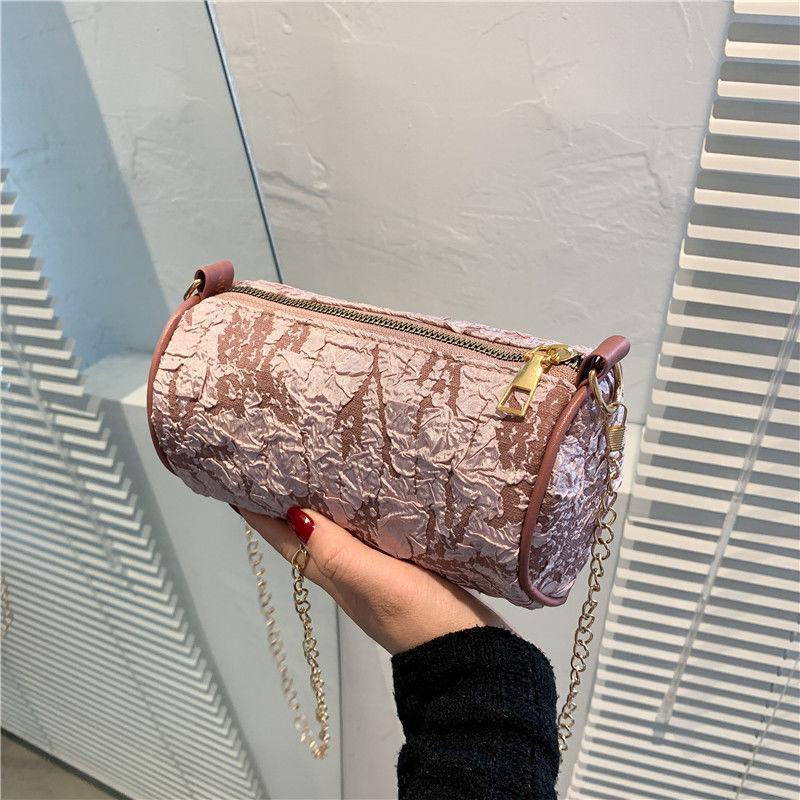 Floral Embroidery Shoulder Bag Mini Chain Crossbody Bag