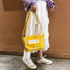 Casual Colorblock Messenger Shoulder Bag All Match Flap Crossbody Bag