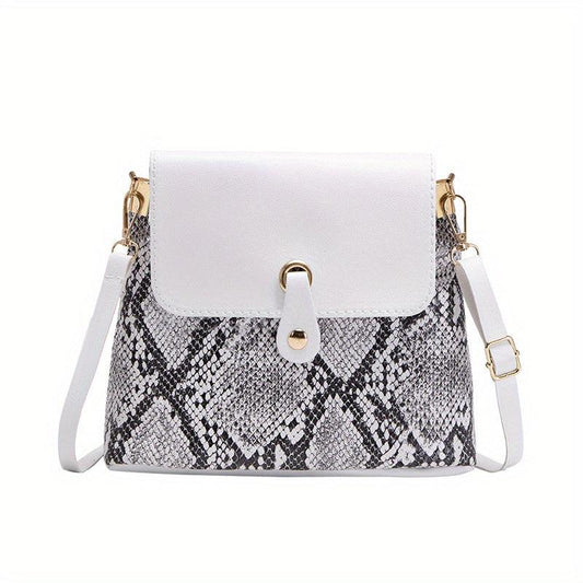 Pink Underarm Bag Solid PU Leather Shoulder Bag With Silk Scarf