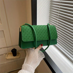 Minimalist Geometric Pattern Shoulder Bag