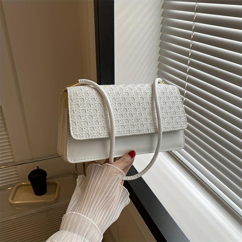 Minimalist Geometric Pattern Shoulder Bag