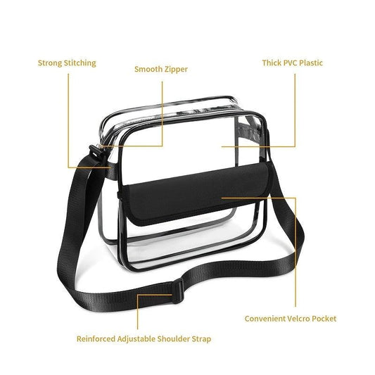 Transparent Beach Bag Women's Waterproof PVC Shoulder Bag
