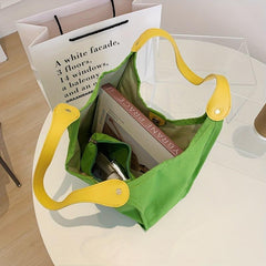 Colorblock Shoulder Bag Large Capacity Hobo Shoulder Bag All Match