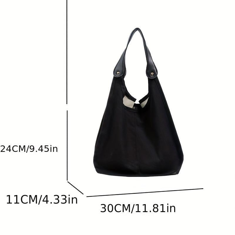Colorblock Shoulder Bag Large Capacity Hobo Shoulder Bag All Match