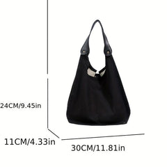 Colorblock Shoulder Bag Large Capacity Hobo Shoulder Bag All Match