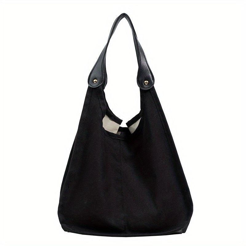 Colorblock Shoulder Bag Large Capacity Hobo Shoulder Bag All Match