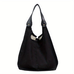 Colorblock Shoulder Bag Large Capacity Hobo Shoulder Bag All Match