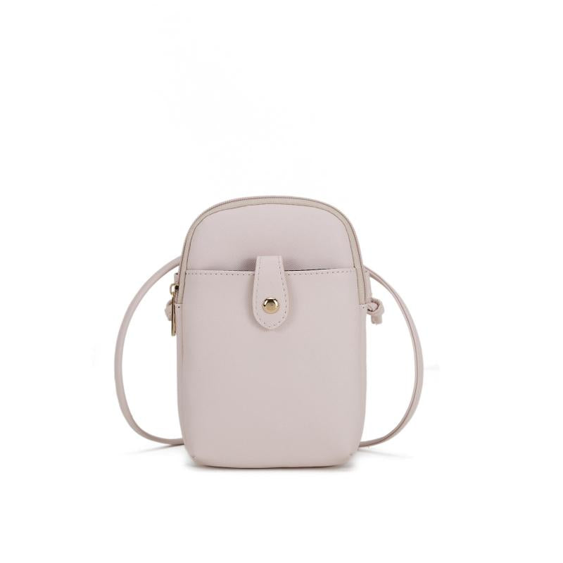 Solid Shoulder Bag Casual All Match Zipper Coin Purse Portable