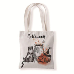 Large Capacity Halloween Pattern Shoulder Bag All Match Storage