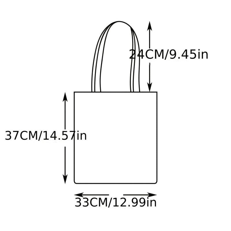 Large Capacity Halloween Pattern Shoulder Bag All Match Storage