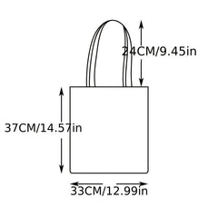 Large Capacity Halloween Pattern Shoulder Bag All Match Storage