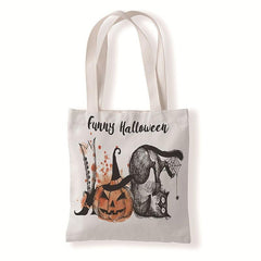 Large Capacity Halloween Pattern Shoulder Bag All Match Storage