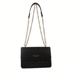 Solid Shoulder Bag Quilted Square Purse For Women
