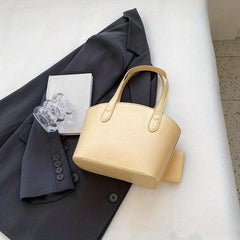 Minimalist Satchel Bag Solid Handbag for Work
