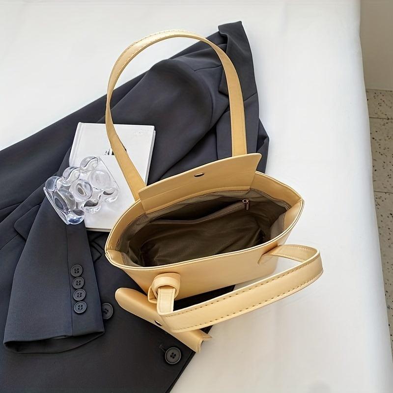 Minimalist Satchel Bag Solid Handbag for Work