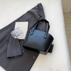 Minimalist Satchel Bag Solid Handbag for Work