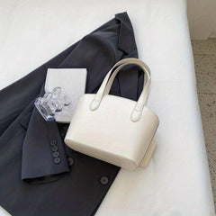 Minimalist Satchel Bag Solid Handbag for Work