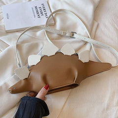 Dino Crossbody Bag Colorblock Stuffed Animal Purse