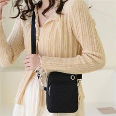 Casual Love Pattern Shoulder Bag Solid Quilted Crossbody Bag