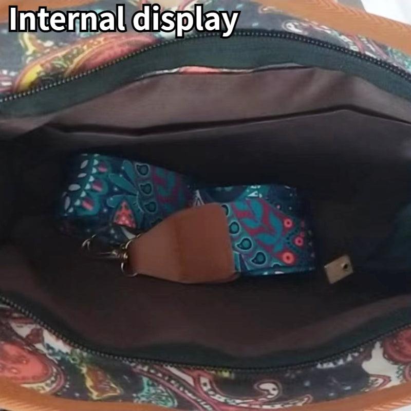 Vintage Ethnic Style Crossbody Bag Retro Bohemian Shoulder Bag