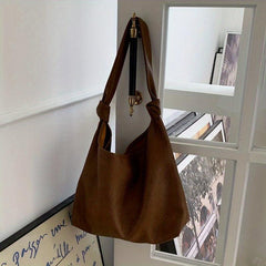 Large Capacity Soft PU Leather Handbag Lightweight Work Bag