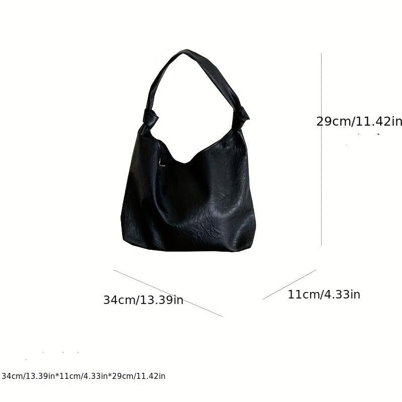 Large Capacity Soft PU Leather Handbag Lightweight Work Bag