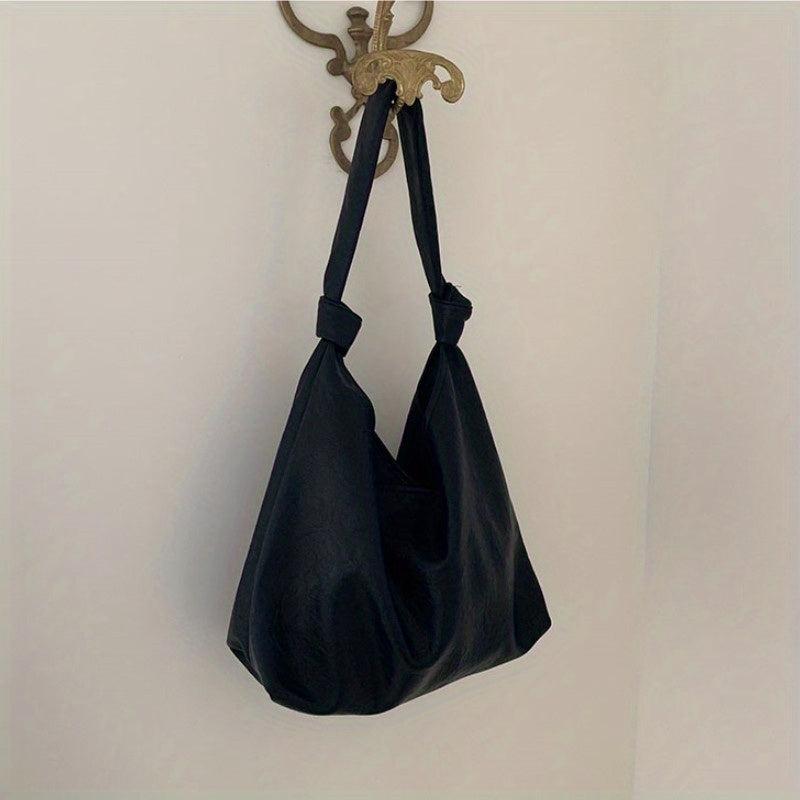 Large Capacity Soft PU Leather Handbag Lightweight Work Bag