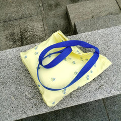 Floral High Capacity Canvas Tote Bag Lightweight Shoulder Bag