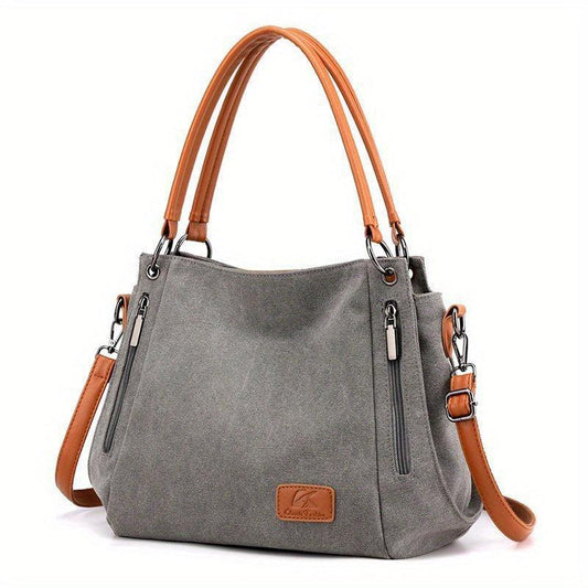 Large Capacity Canvas Tote Bag Lightweight Shoulder Bag