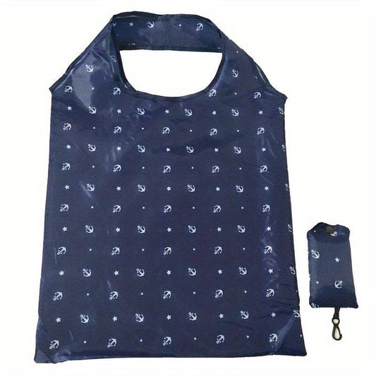 Print Nylon Tote Bag Foldable Large Capacity Shoulder Bag