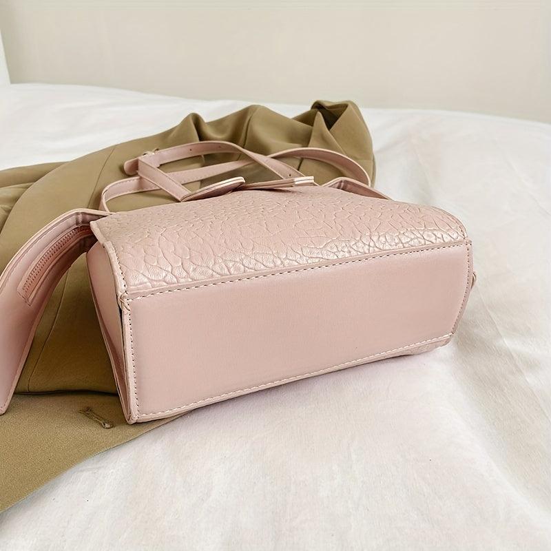 Solid Square Crossbody Bag for Women