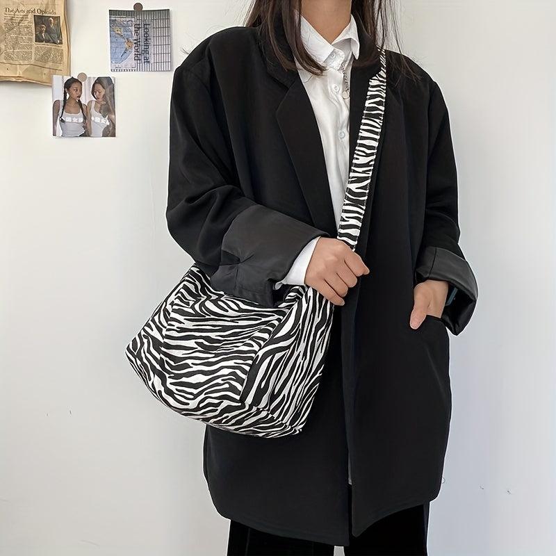 Leopard Pattern Crossbody Bag Vintage Canvas Shoulder Bag