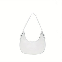Heart Embroidery Hobo Bag Y2K Crescent Handbags Underarm Purse