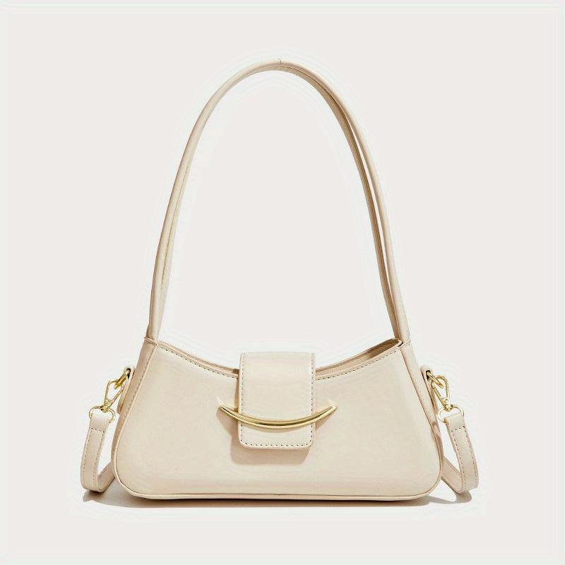PU Leather Crossbody Bag with Zipper Underarm