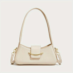 PU Leather Crossbody Bag with Zipper Underarm