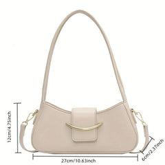 PU Leather Crossbody Bag with Zipper Underarm