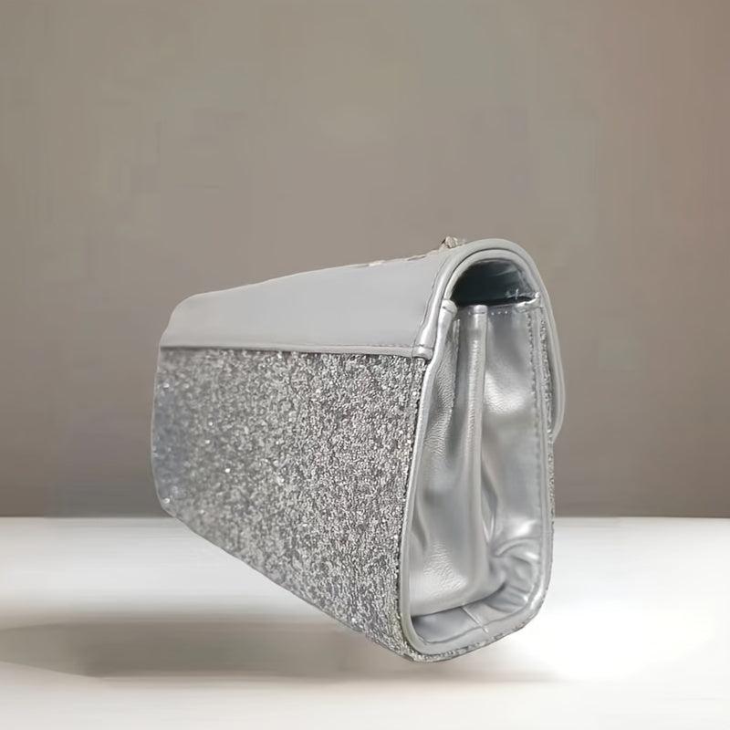 Glitter Rhinestone Evening Handbag Dinner Clutch Purse Banquet Bag