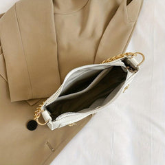 Minimalist Baguette Bag Chain Shoulder Purse Handbag