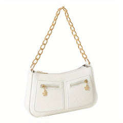 Minimalist Baguette Bag Chain Shoulder Purse Handbag