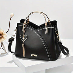 Tassel Crossbody Bag Top Ring Satchel Purse