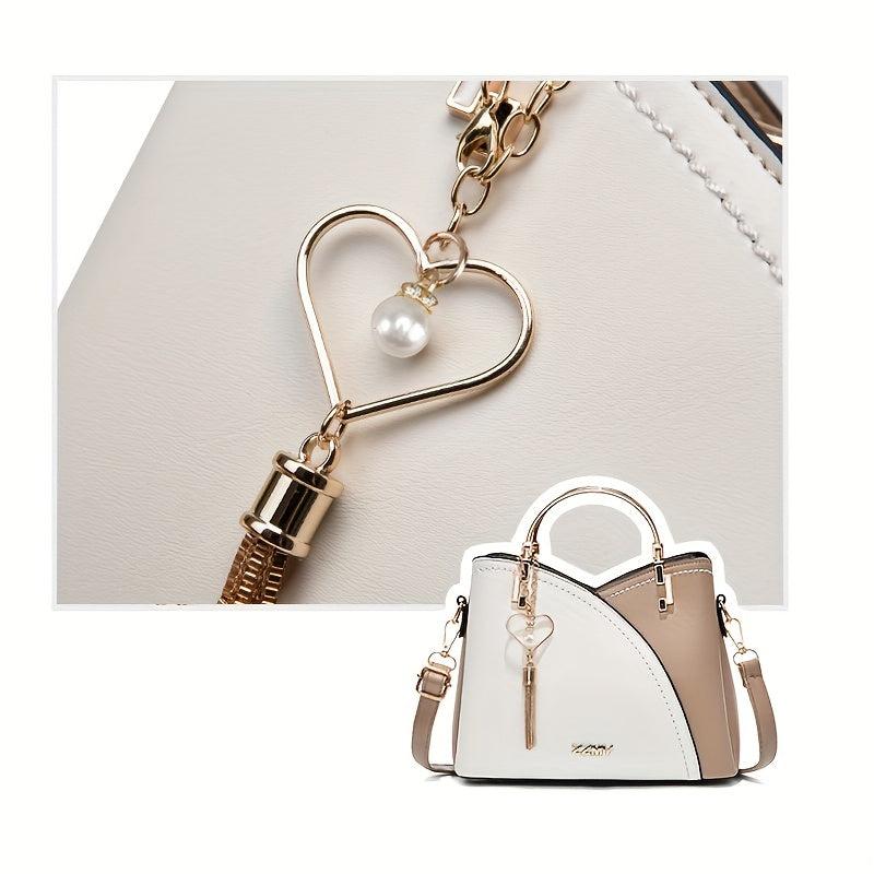 Tassel Crossbody Bag Top Ring Satchel Purse