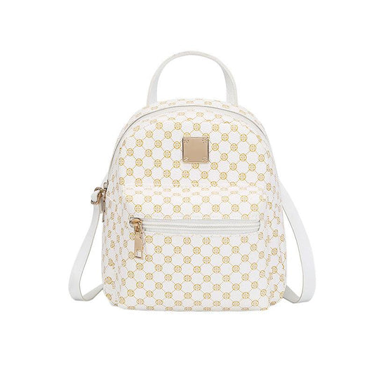 Vintage Pattern Backpack Zipper Rucksack for Travel
