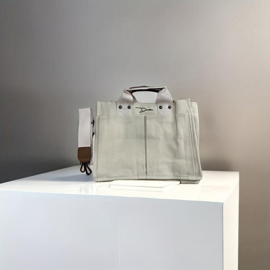 Large Capacity Canvas Crossbody Satchel Bag